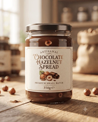 Artisanal Chocolate Hazelnut Spread (350g)