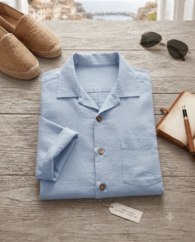 Men's Casual Cotton Shirt - Linen Summer