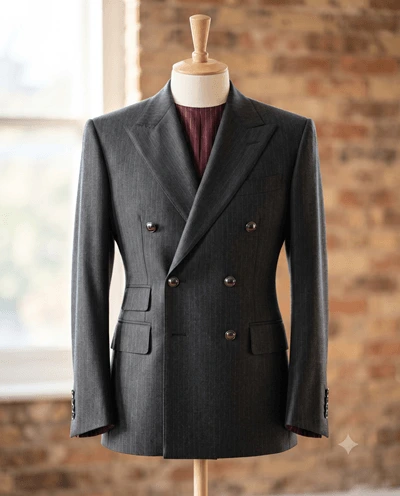 Tailored Double-Breasted Blazer